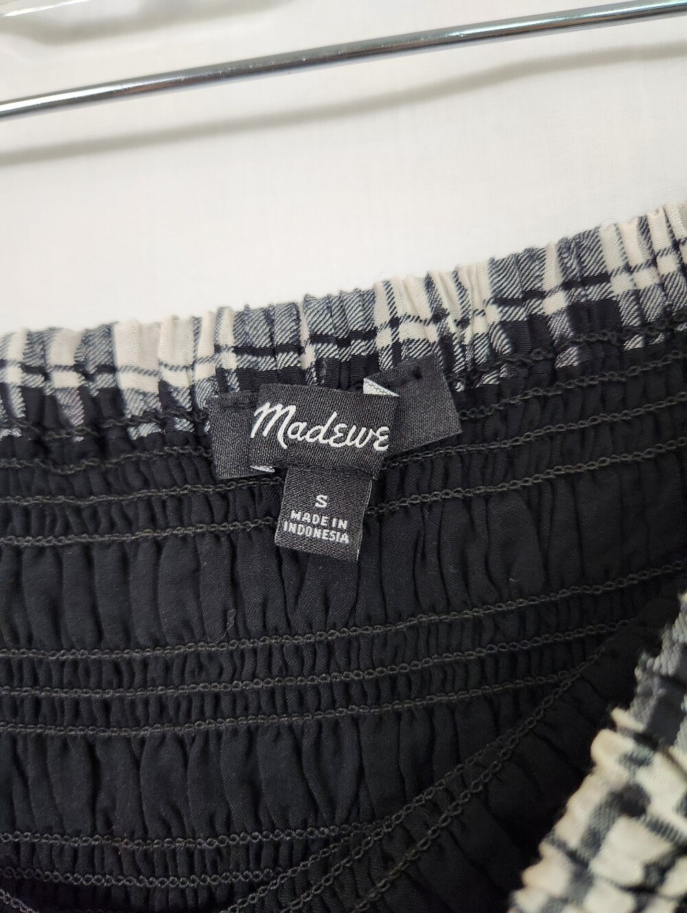 Madewell Smocked Plaid Midi Skirt - Picture 7 of 8